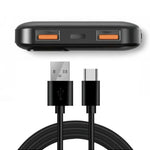 بانك طاقة إنرجايزر الترايمت UE10073P – سعة 10,000mAh، شحن سريع 22.5W، دعم PD 3.0 و Quick Charge، مخرج USB مزدوج، تصميم محمول ومضغوط
