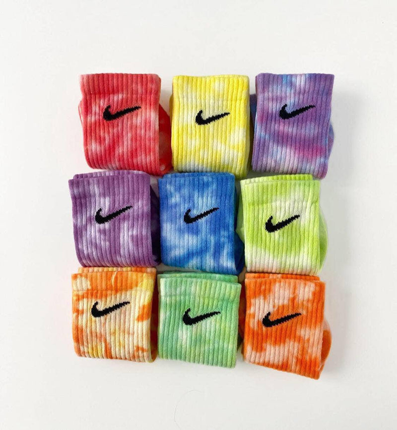 تاي داي nike ٣ ازواج من الجوارب