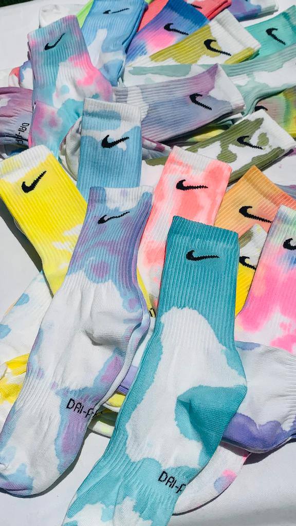 تاي داي nike ٣ ازواج من الجوارب