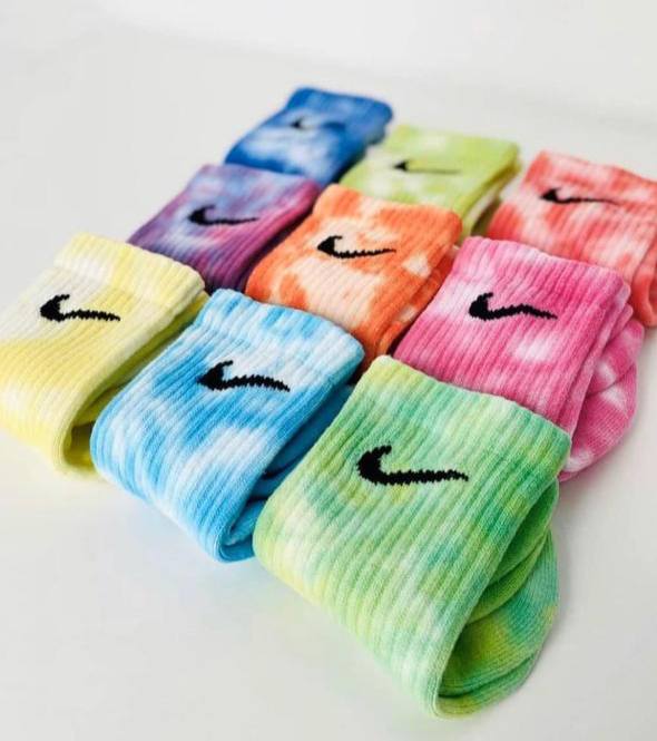 تاي داي nike ٣ ازواج من الجوارب