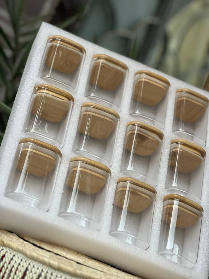 طقم برطمان زجاج 12 قطعه